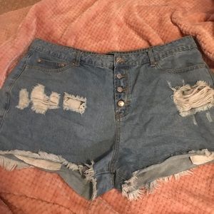 F21 high waisted shorts
